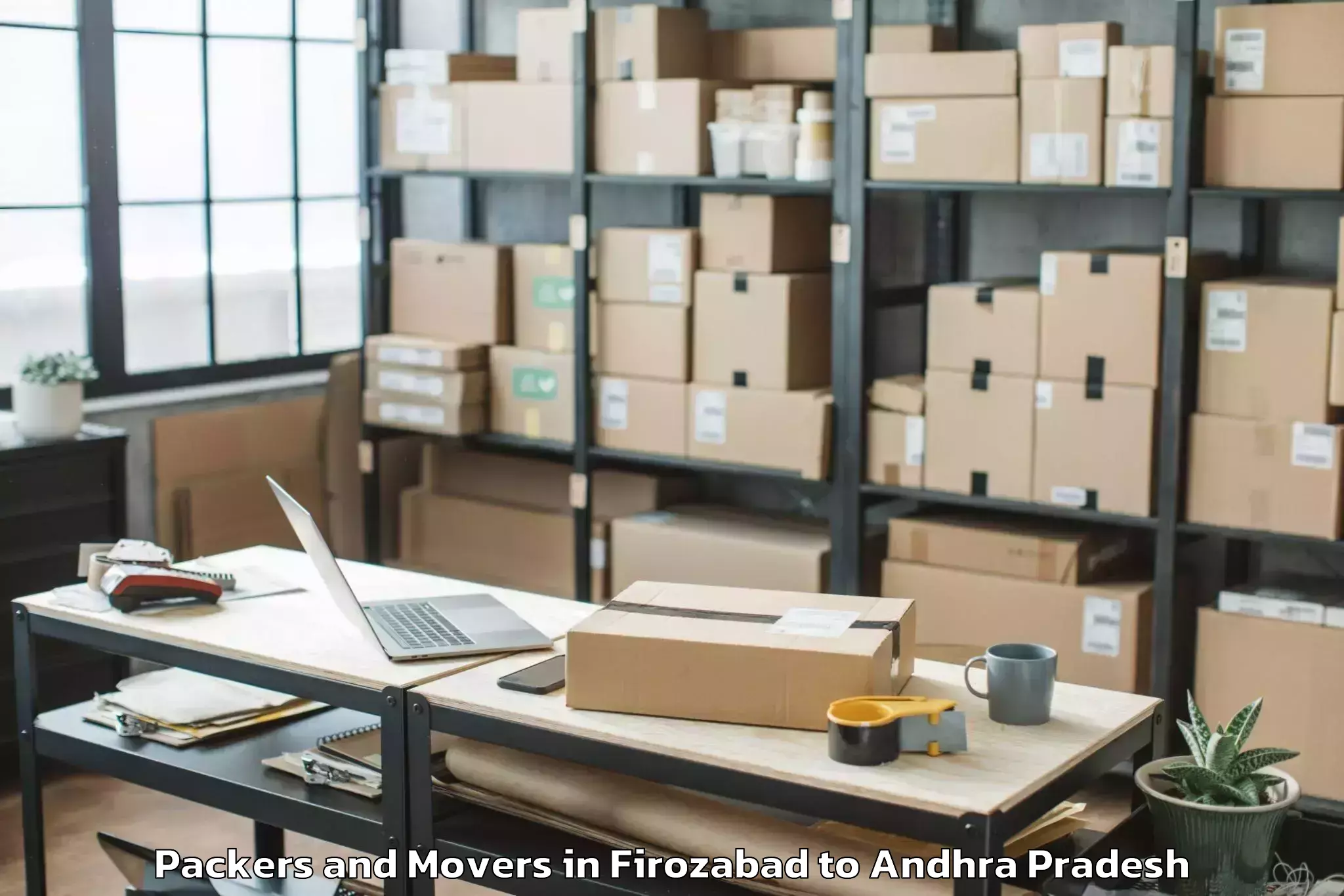 Book Firozabad to Undrajavaram Packers And Movers Online